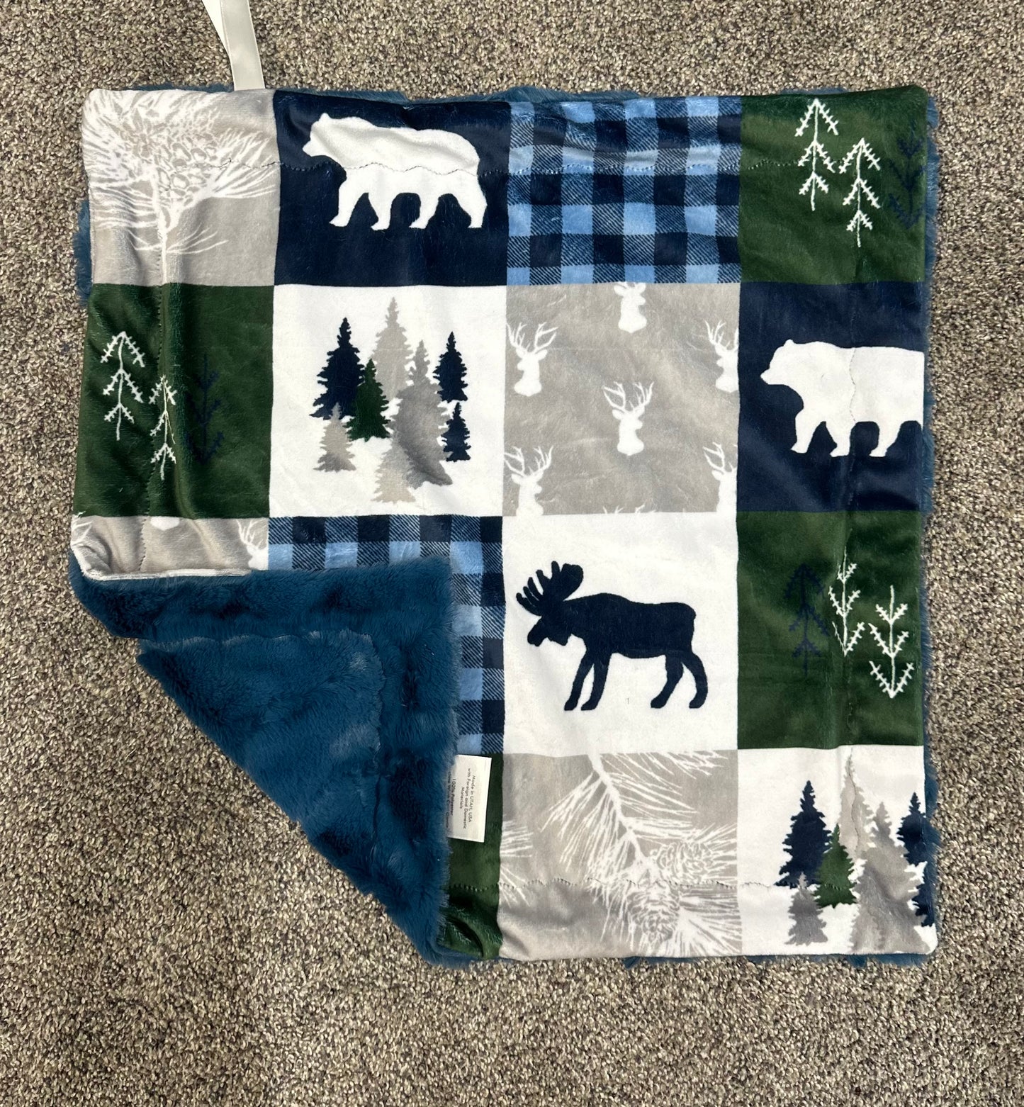 Navy Woodland Patch Lovey *RTS*