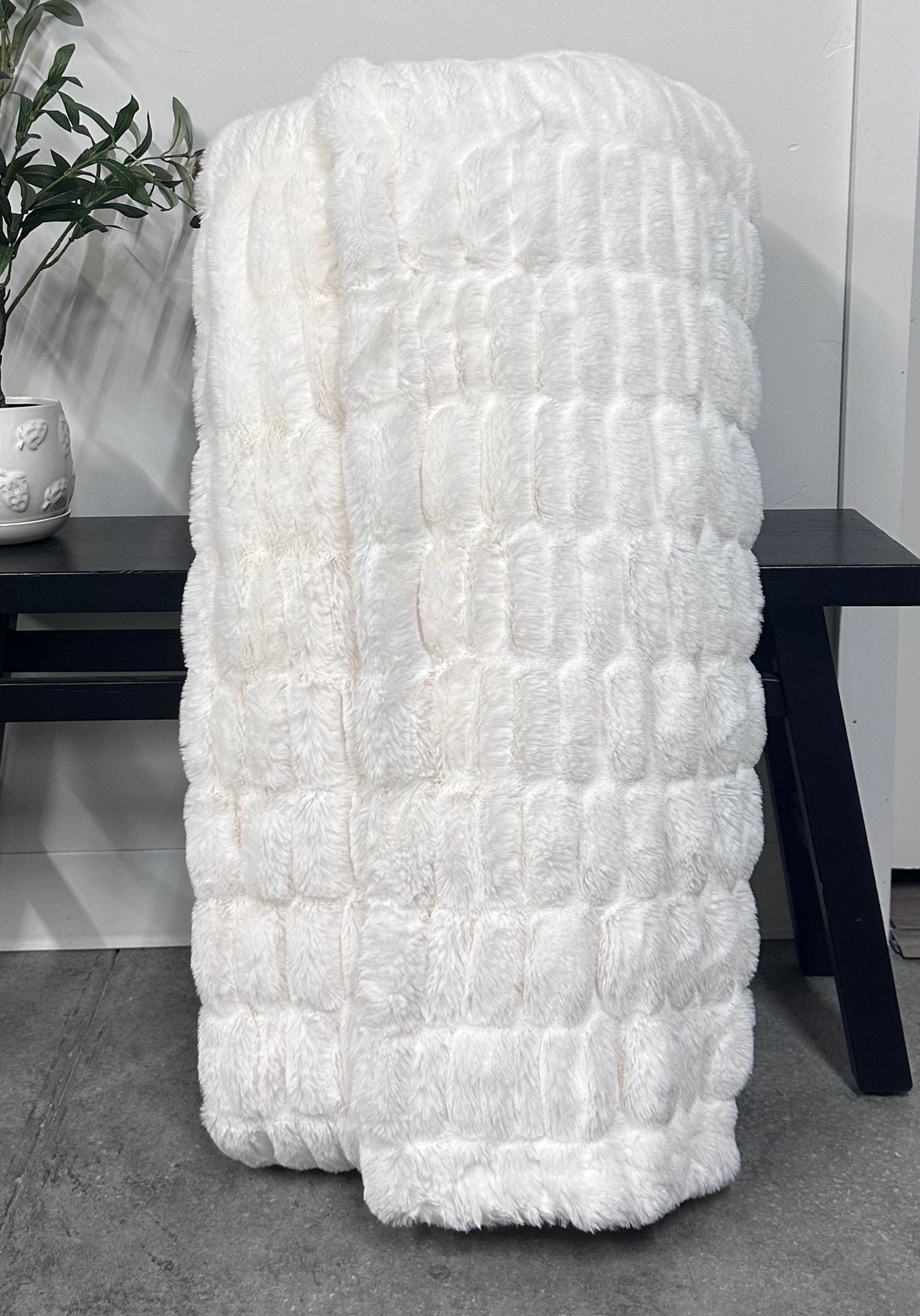 Natural Milan Throw Blanket *READY TO SHIP*