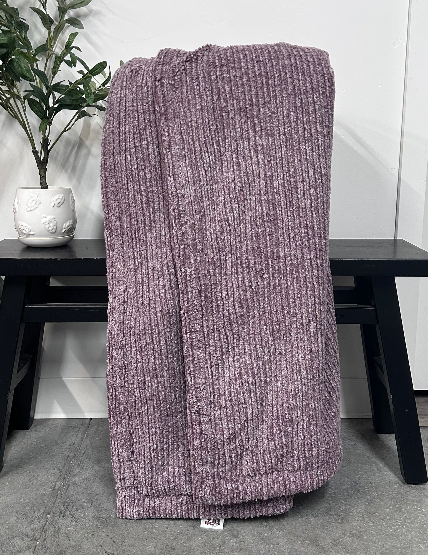 Black Cherry Weave Throw *RTS*