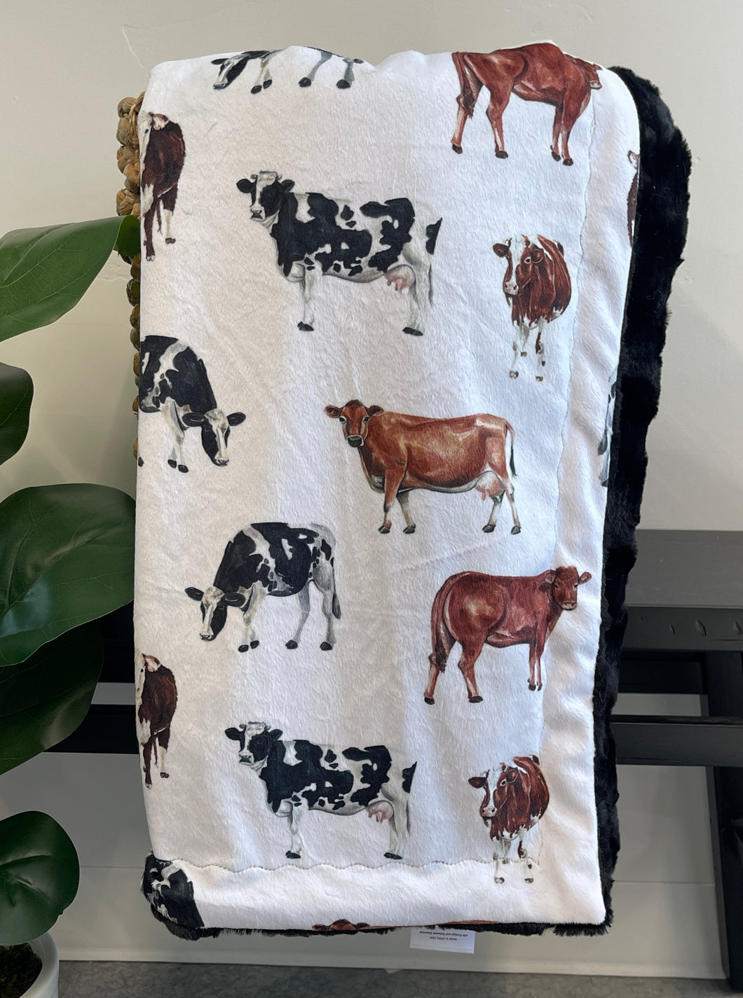 Cows Snuggler Blanket *READY TO SHIP*