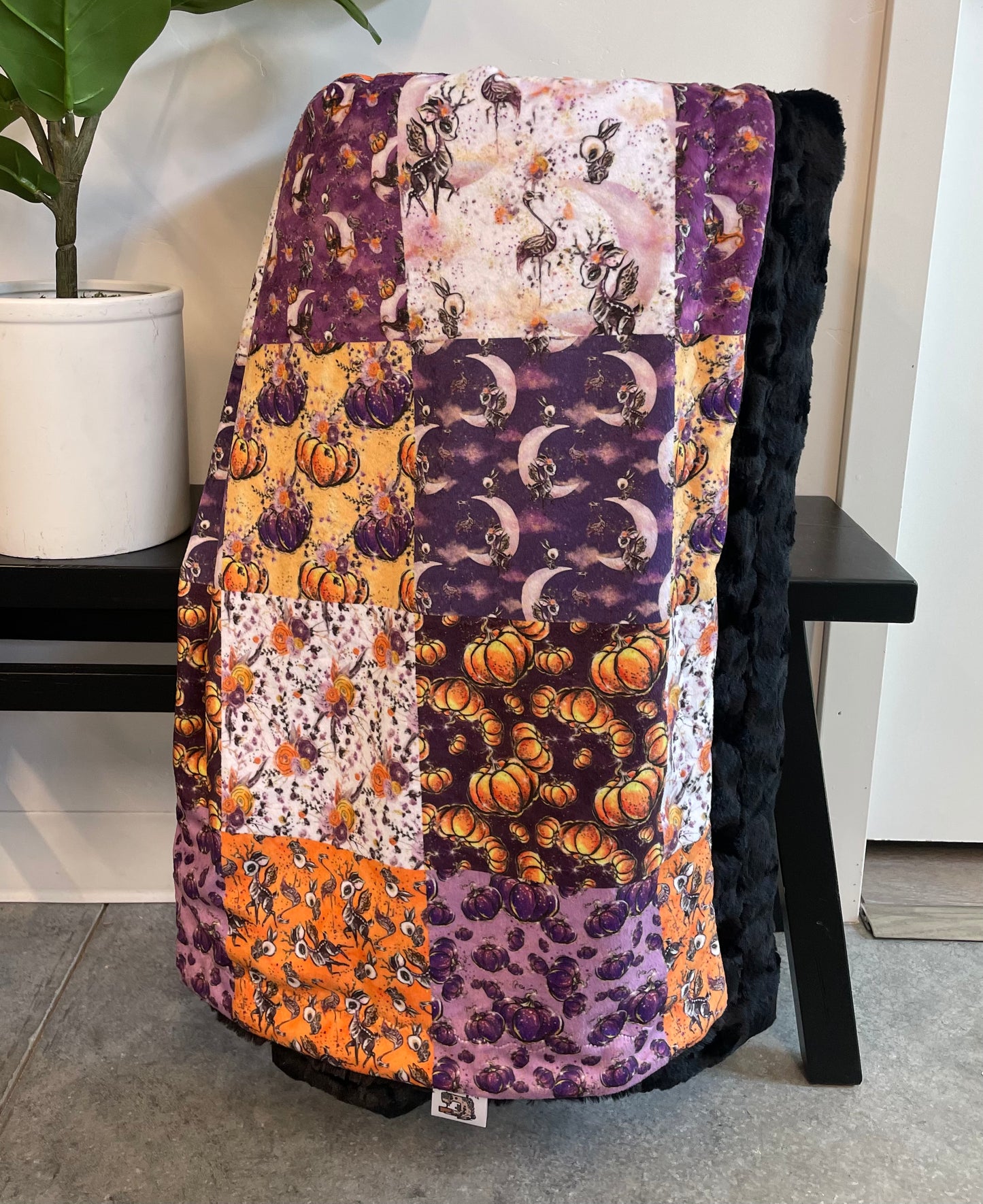 Halloween Patchwork Throw *RTS*