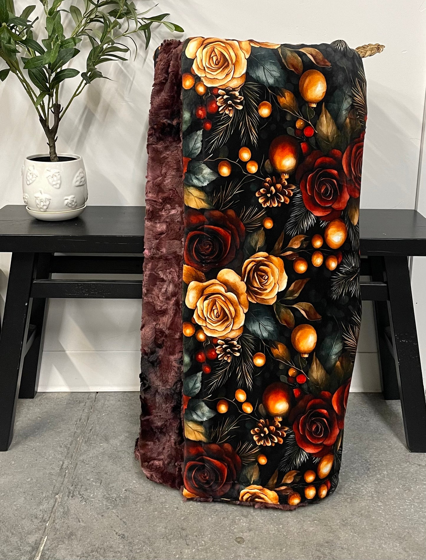 Moody Floral Throw *RTS*