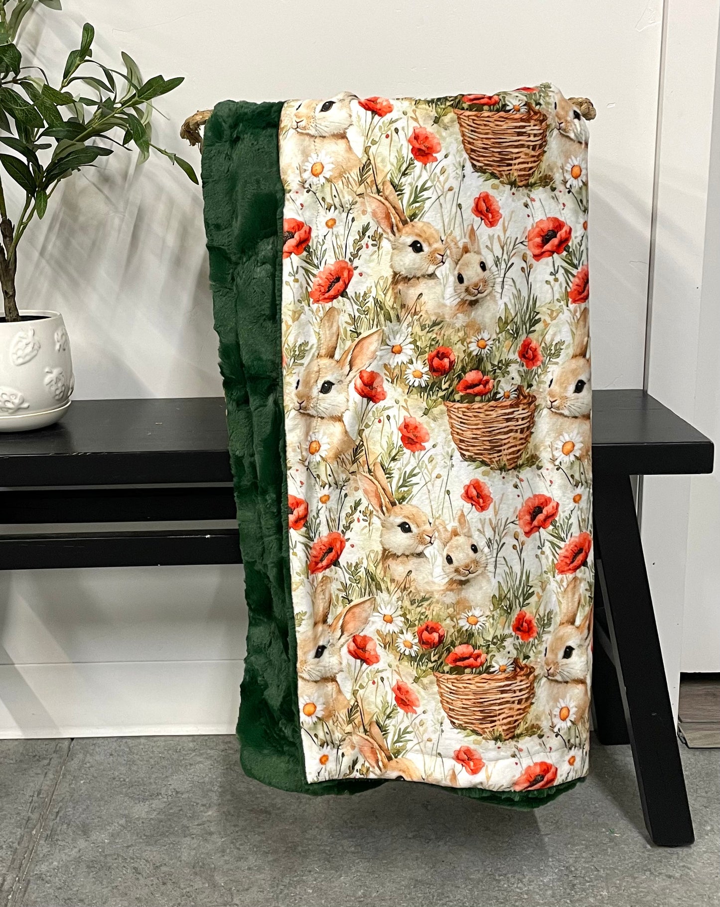 Bunnies & Poppies Crib *RTS*