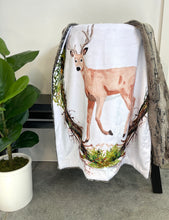 Load image into Gallery viewer, Deer Panel Snuggler Blanket *READY TO SHIP*
