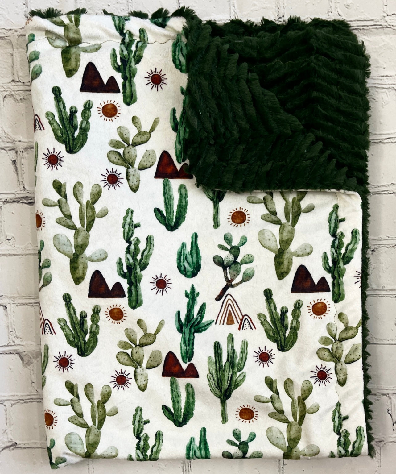 succulent throw blanket Cactus Blanket *PREORDER* – Touch of Grace Quilting Co
