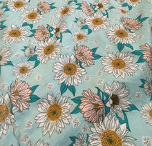 Load image into Gallery viewer, Aqua Sunflower Blanket *PREORDER*
