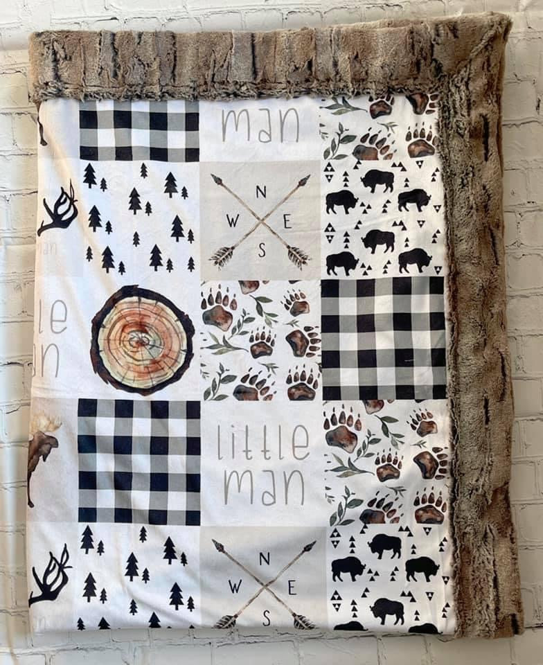 Little Man Minky Blanket *PREORDER*