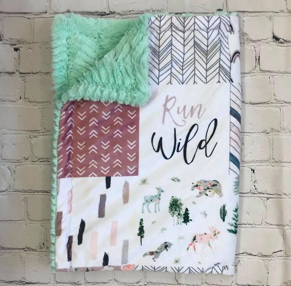 Run Wild Minky Blanket *PREORDER*