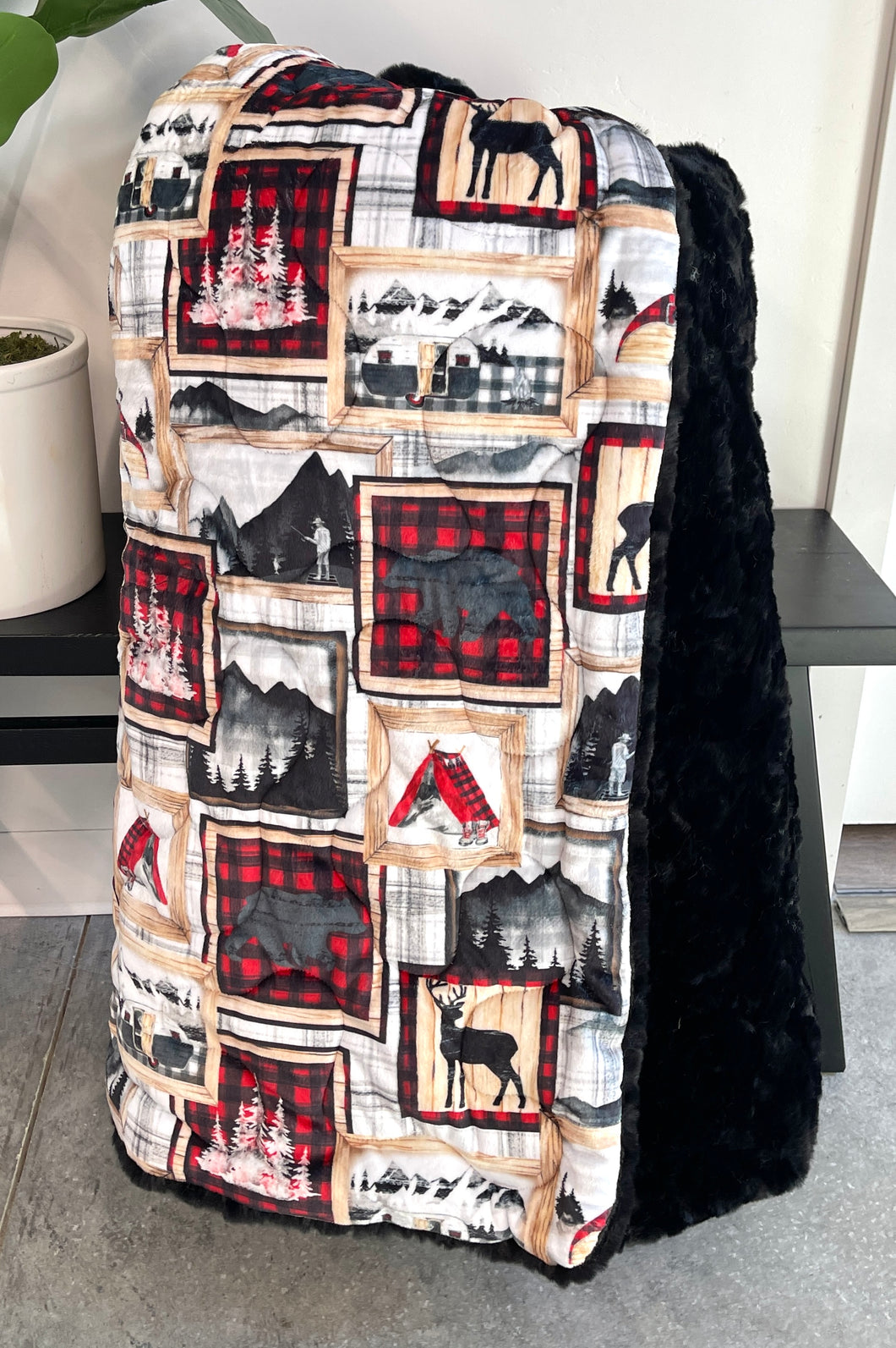 Quilted Trail Mix Adult Blanket *READY TO SHIP*
