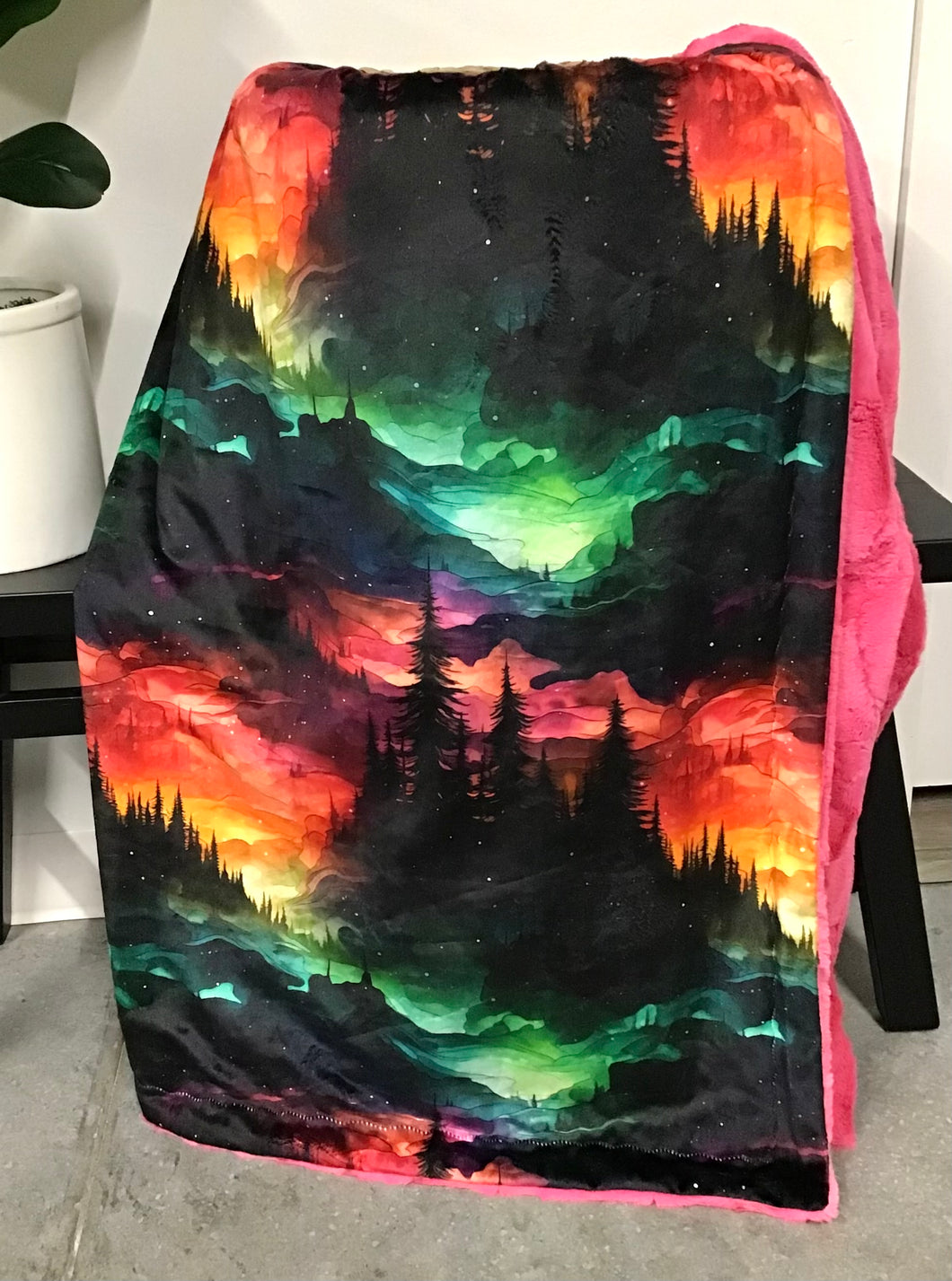 Northern Lights Adult Blanket *READY TO SHIP*