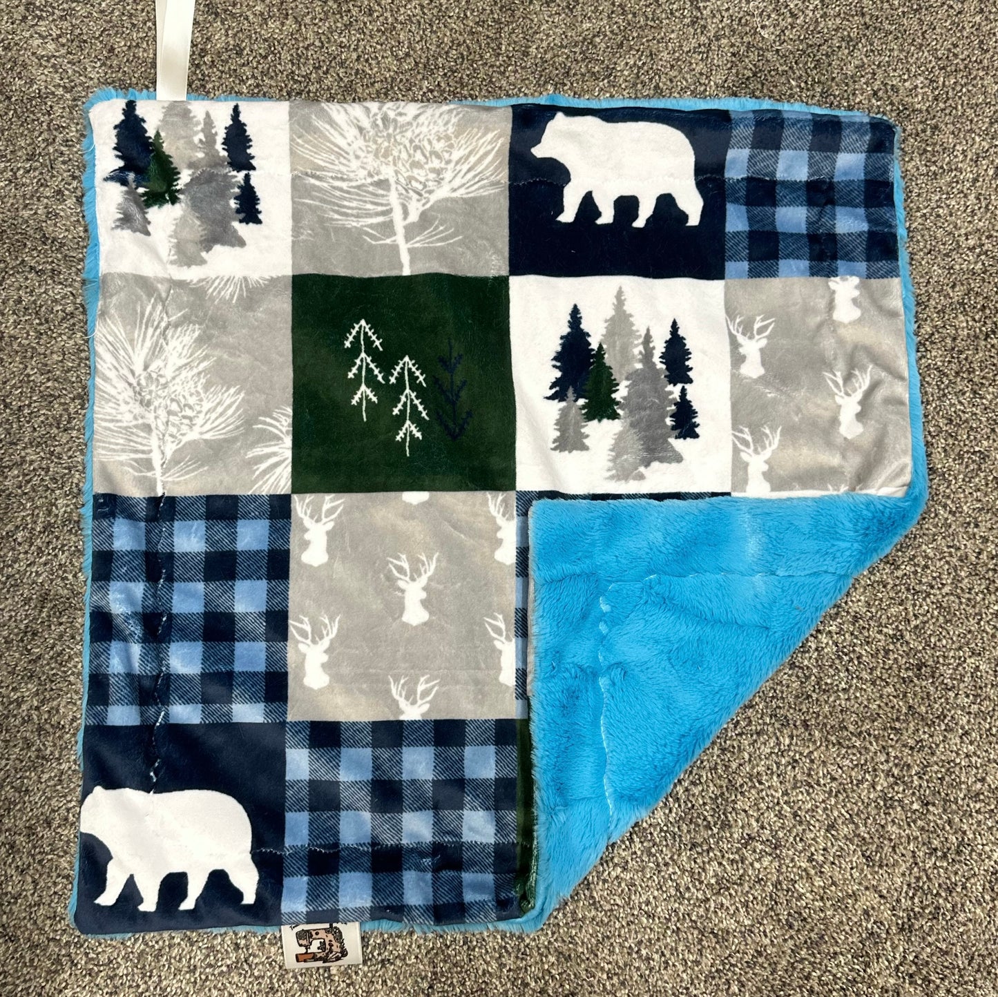 Navy Woodland Patch Lovey *RTS*