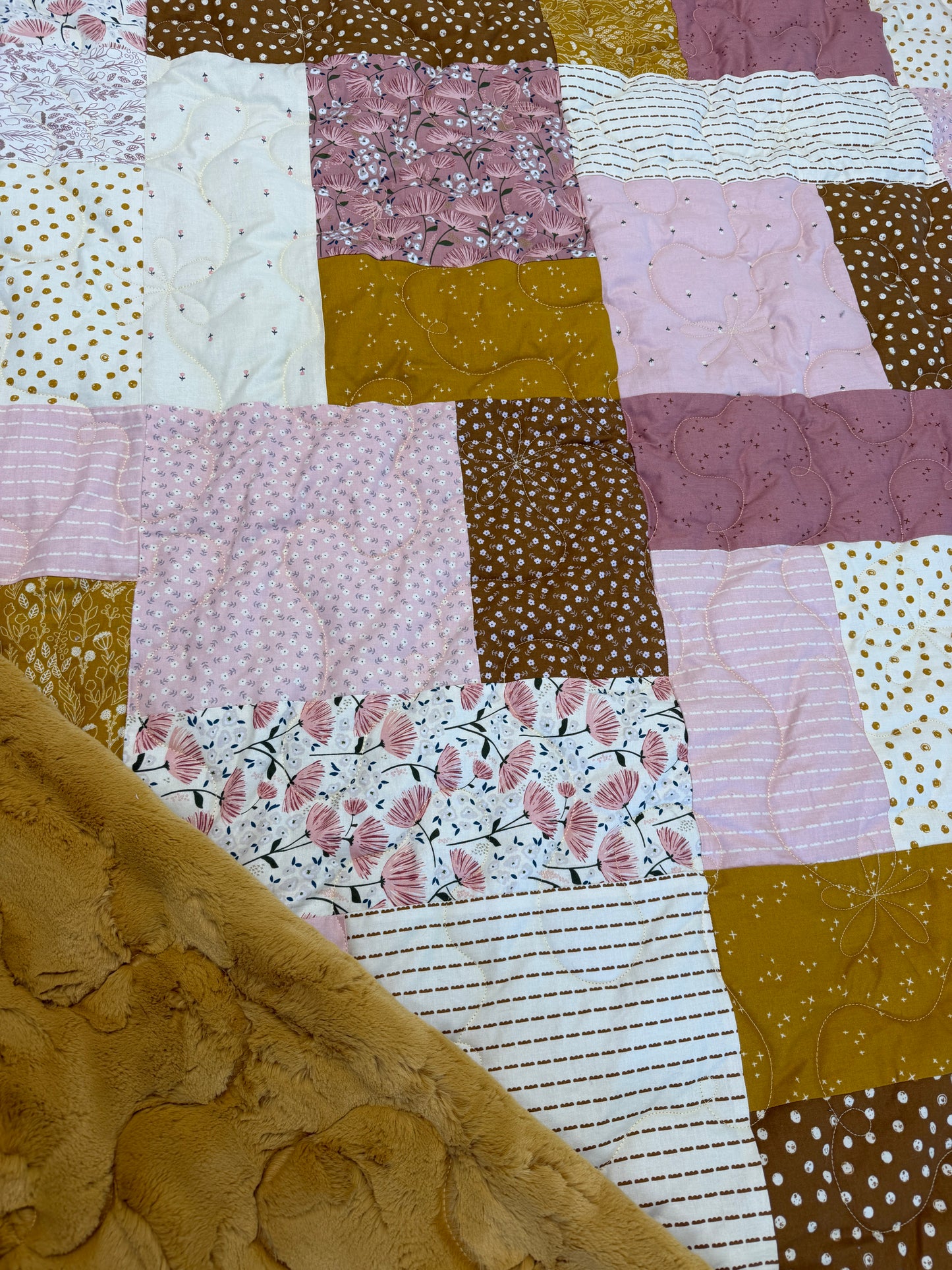 GRACE POINTS Cotton Top Quilted Throw 60x72 😍