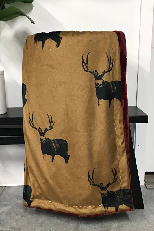 **PREORDER** Tan Mule Deer Blanket