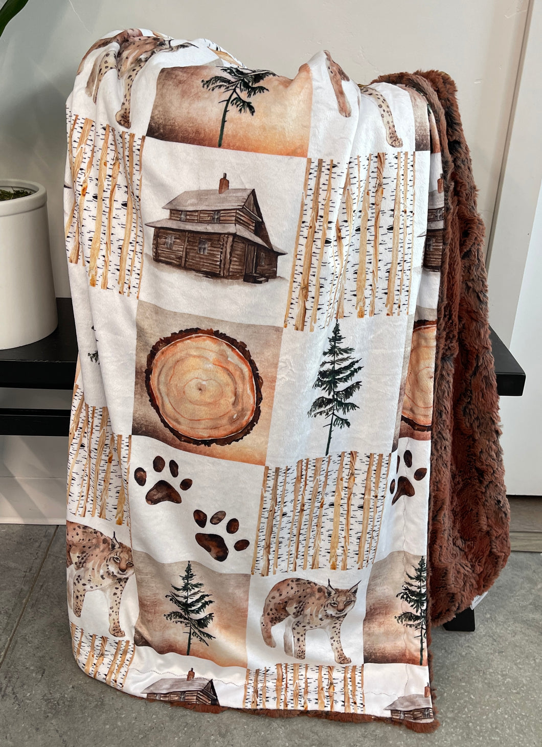 Bobcat Adult Blanket *READY TO SHIP*