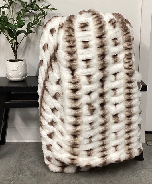 Natural Luca Milan Adult Jumbo Blanket *READY TO SHIP*