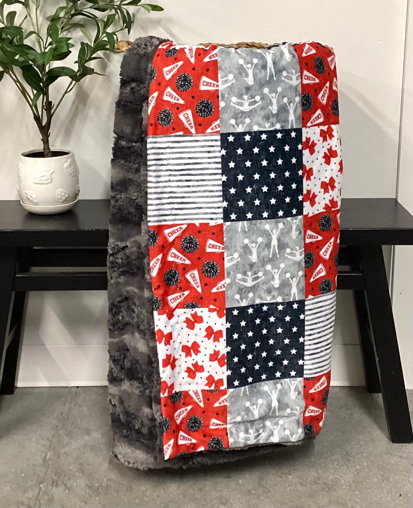 Cheer Patchwork Throw *RTS*