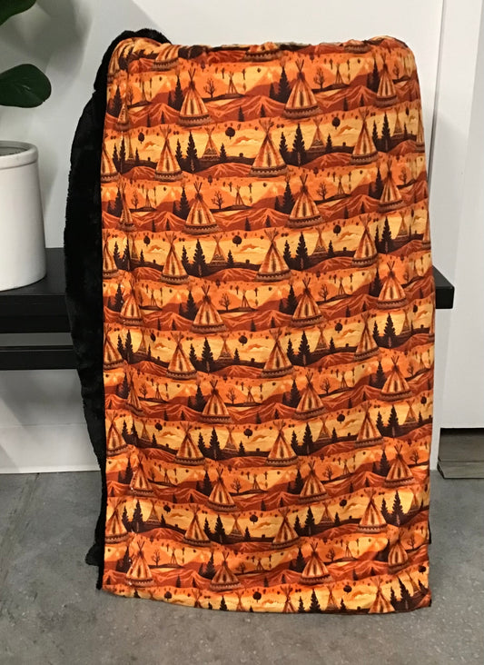 Orange Scenery & Tepee Throw *RTS*