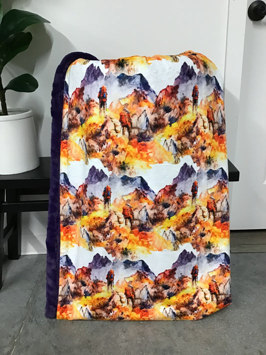 Watercolor Hiking Throw *RTS*