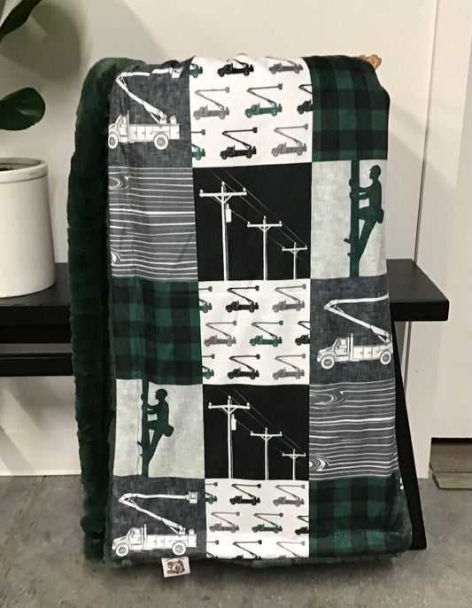 Lineman Patchwork Throw *RTS*