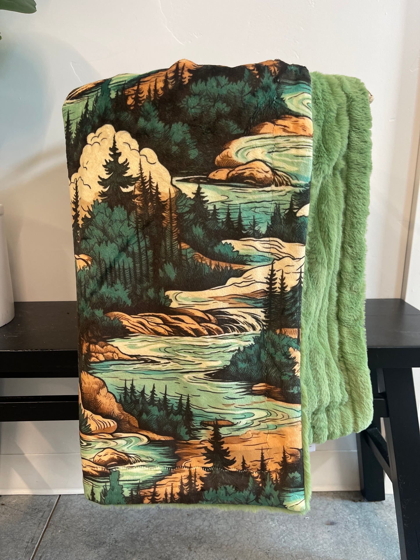 Green Mountains Landscape Snuggler *READY TO SHIP*