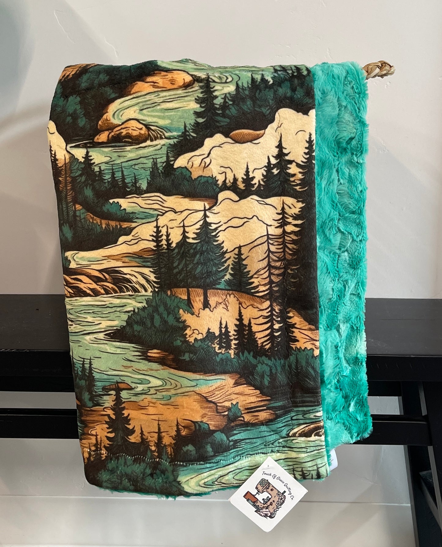 Green Mountains Landscape Snuggler *READY TO SHIP*