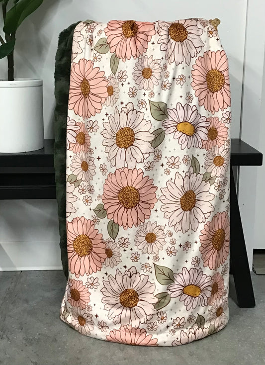 Blush Floral Throw *RTS*