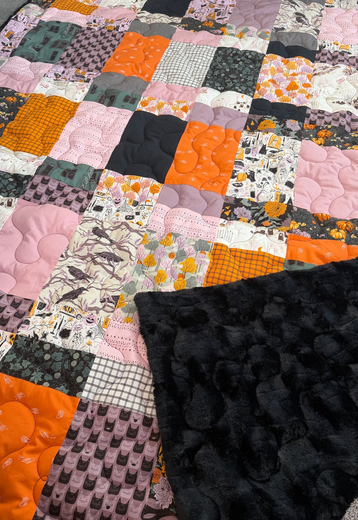 GRACE POINTS 👻 Halloween 👻 Cotton Top Quilted Throw 60x72