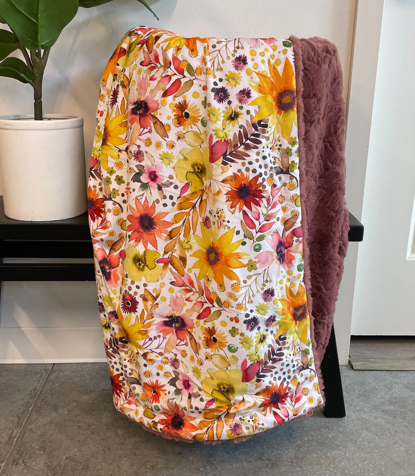 Bright Floral Throw *RTS*