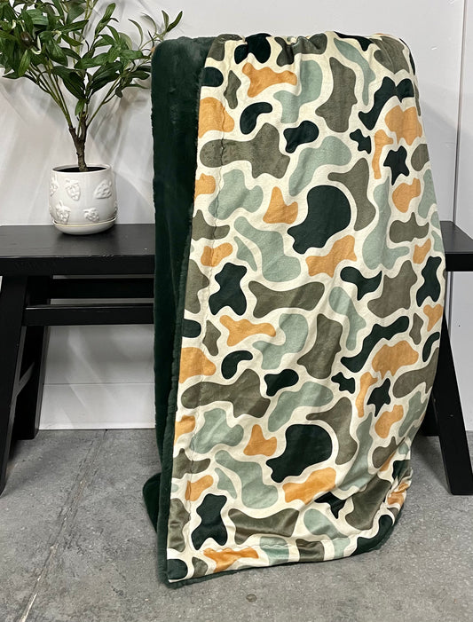 **PREORDER** Vintage Camo Blanket