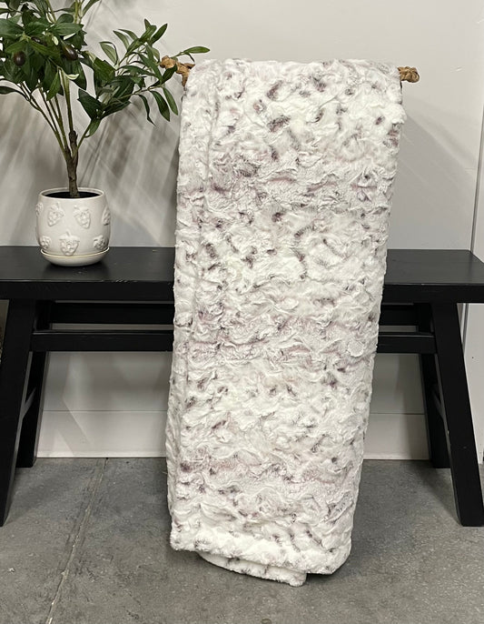 Elderberry Snowy Owl Adult Blanket *READY TO SHIP*