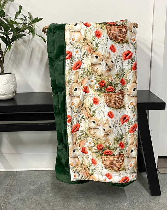 Bunnies & Poppies Crib *RTS*
