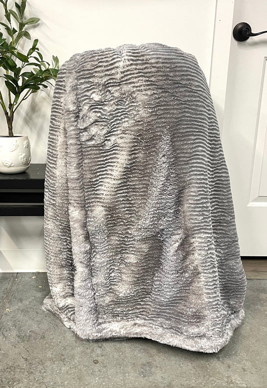 Tinsel Arctic Owl Adult Blanket *READY TO SHIP*