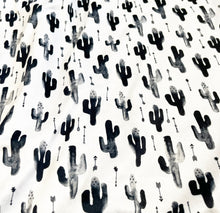 Load image into Gallery viewer, Black Cactus Blanket *PREORDER*
