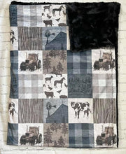Load image into Gallery viewer, Farm Life Minky Blanket *PREORDER*

