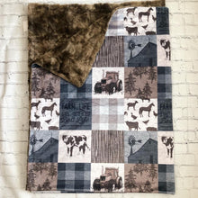 Load image into Gallery viewer, Farm Life Minky Blanket *PREORDER*
