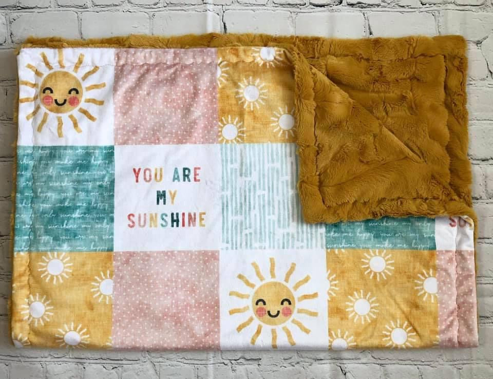 You Are My Sunshine Minky Blanket *PREORDER*